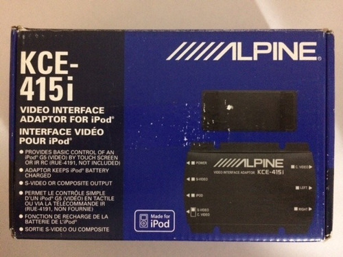 Adaptador De iPod Alpine Kce-415i