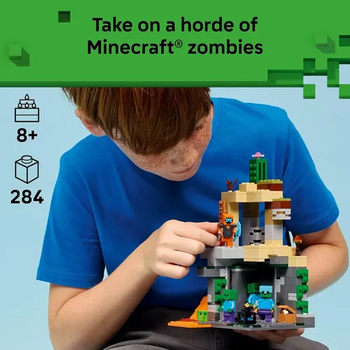 Lego Minecraft - Masmorra Zumbi 21587 500 | Parcelamento sem juros