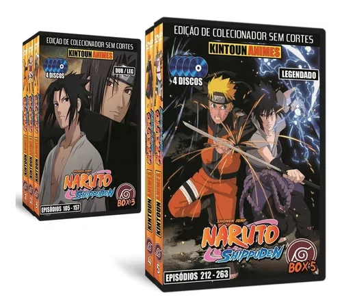 Naruto Clássico e Shippuuden Todos Os Filmes E Ovas Em Dvd