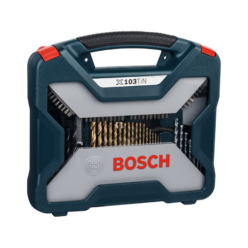 Combo Set Brocas Y Puntas Maletín X-line Con 103 Pzas Bosch