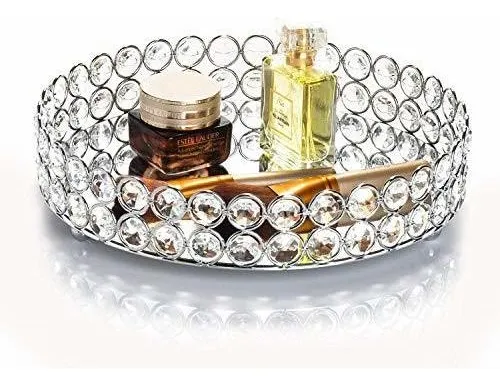 Feyarl - Bandeja De Cristal Para Cosméticos, Maquillaje, Jo