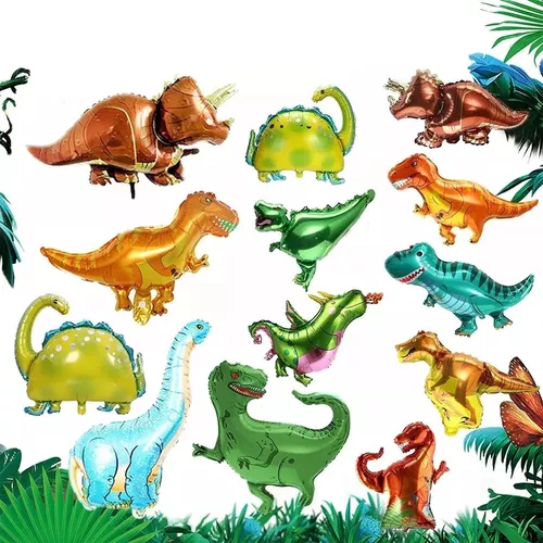 50 Globos De Dinosaurios DECORACION Para Fiestas Infantiles Niños