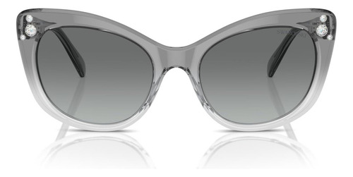Óculos de sol Swarovski Sk6020, cinza escuro transparente A