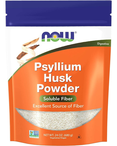 Cáscaras Enteras De Psyllium Now (680 G)