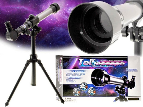 Telescopio Iniciacion Niños. 3 Aumentos 20x, 30x Y 40x Zoom