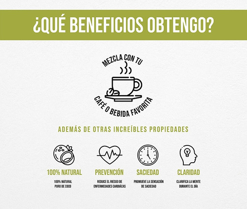 Imagen 5 de 5 de Wellthy 100% Coco Mct Natural 480ml