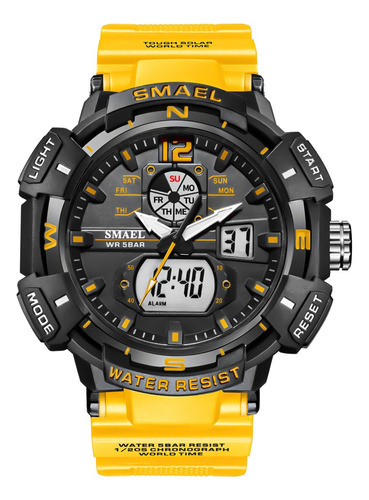 Reloj Marca Smael 8045 Color Negro Nuevo Compra Garantizada