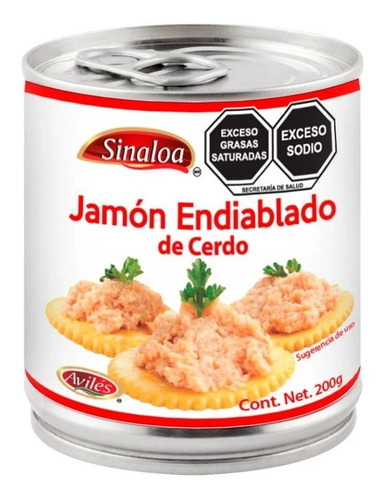 Jamón De Cerdo Avilés Sinaloa Endiablado 200 Gr