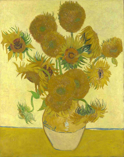 Lienzo Tela Canvas Los Girasoles 1888 Vincent Van Gogh 63x50
