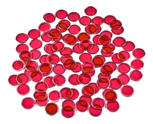 comprar Fichas Magnéticas Smalltoys Bingo, 100 Fichas, Color Rojo