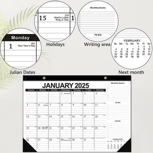 Planificador Mensual De Escritorio Calendario De Escritorio