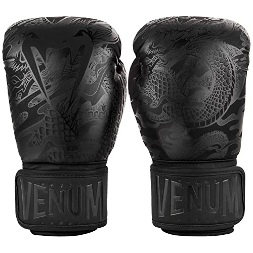 Guantes De Boxeo Venum Dragon's Flight - Negro/negro-14 Oz