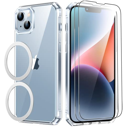 Funda Para iPhone 14 Transparente Plastico-021