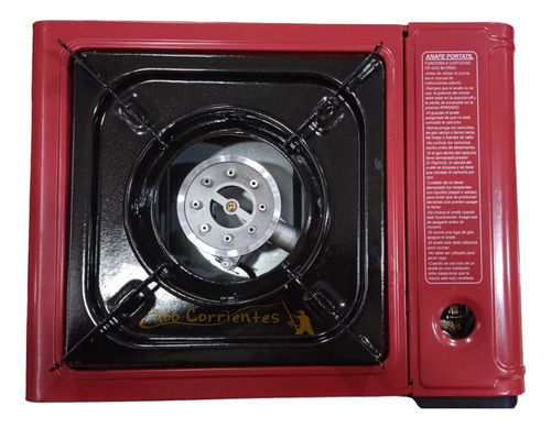 Imagen 6 de 10 de Anafe Camping Gas Butano Portatil + 4 Garrafa + Estuche