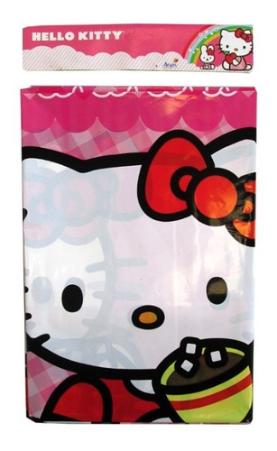 Mantel Infantil 120 X 180 Cm Hello Kitty Original Cotillón