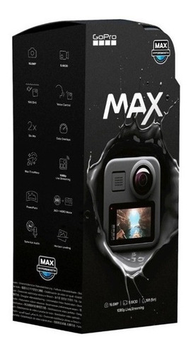 Câmera Gopro Max 5.6k Chdhz-201 Ntsc/pal Black