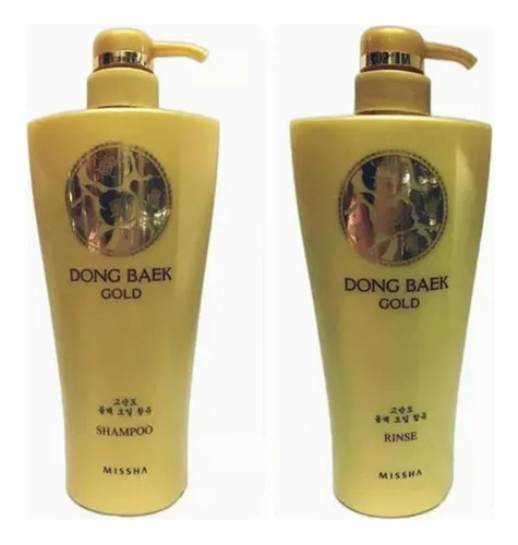 Kit Missha Shampoo E Condicionador Dong Baek Gold - 500ml