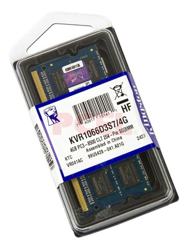 Memoria Ram Pc3 4gb 8500-1066mhz Laptop 