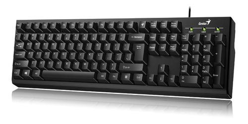 Teclado Genius Alambrico Smart Kb-100 Negro Usb Esp /v /vc