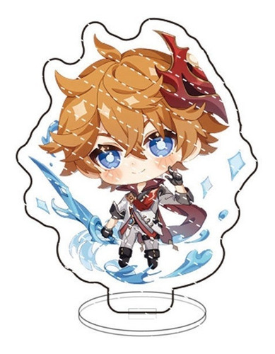 Figura Tartaglia Childe Chibi Acrílico | Genshin Impact
