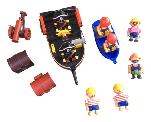 Lote De Juguetes Piratas Y Obreros Little People Knex