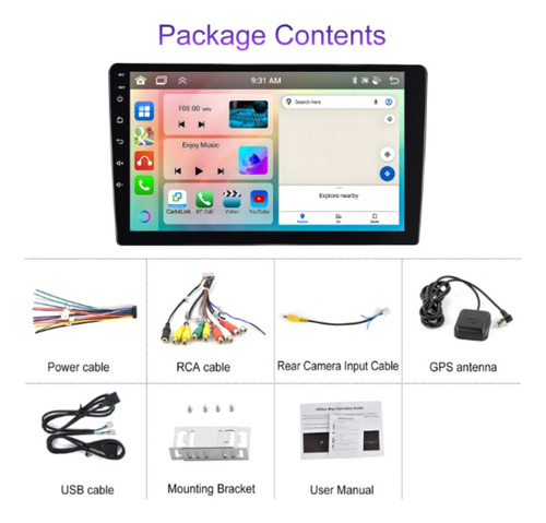 Radio 9 Pulgada Android Auto Carplay Ssangyong Korando +2013