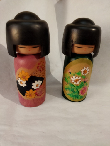 Muñeca Japonesa Kokeshi Doll Vintage 17cm 