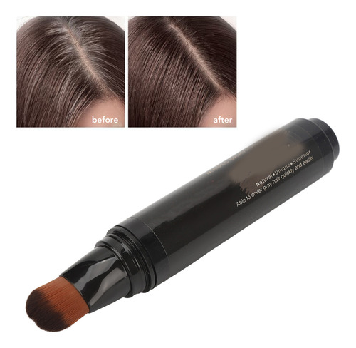 Lápiz De Tinte Para El Cabello Lavable De Color Marrón Oscur