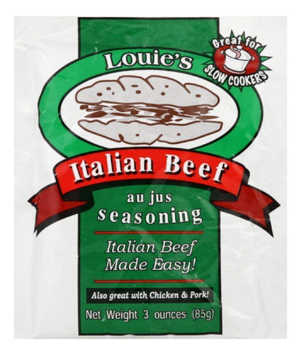 Louie De Carne De Vacuno Condimento, Italiano 3-ounce (3unid