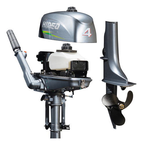 Motor De Barco Gasolina Hidea 4hp 74,6cc 2t Ref. A Água Hv4