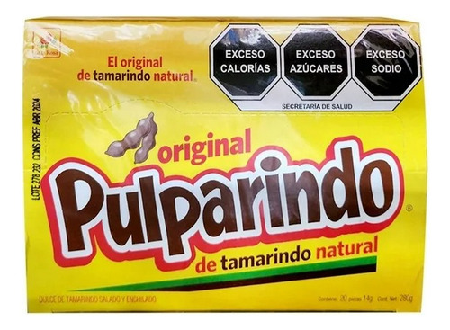 2 Pza Dulce De Tamarindo De La Rosa Pulparindo De Tamarindo