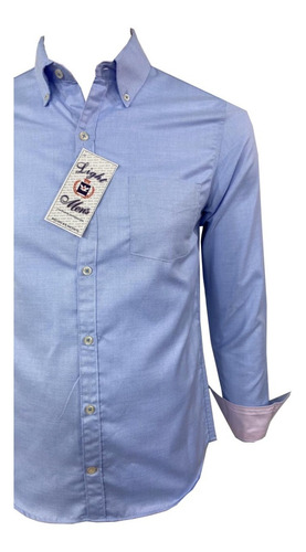 Imagen 5 de 7 de Camisa Corte Recto Manga Larga De Hombre