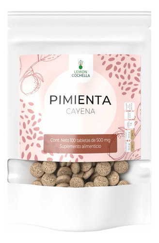 1 Sobre De Pimienta De Cayena Orgánica Lemon Cochella