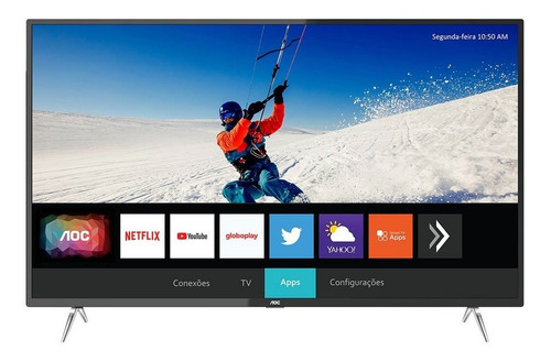 Smart Tv Led 4k Aoc 50 Polegadas Uhd 4 Hdmi Usb Wi-fi