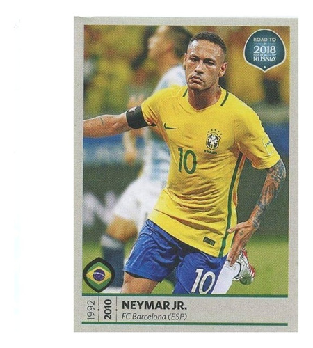 Lámina Album Road To Rusia 2018 / Neymar 320