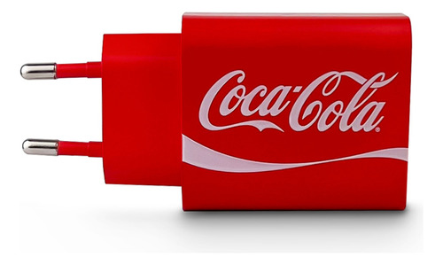 Carregador Adaptador de Parede USB-C PD 20w Coca-cola - Vermelho