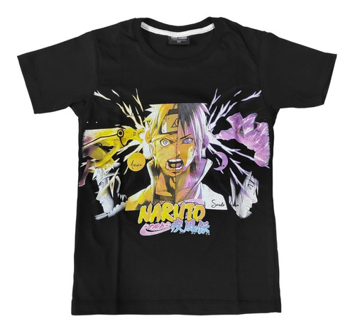 Remera De Naruto Fluor Niño Niña Unisex 