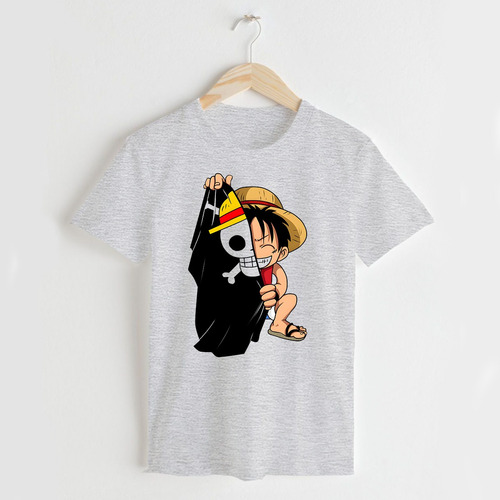 Remera Luffy One Piece - Talles Especiales Niños Aesthetic 2