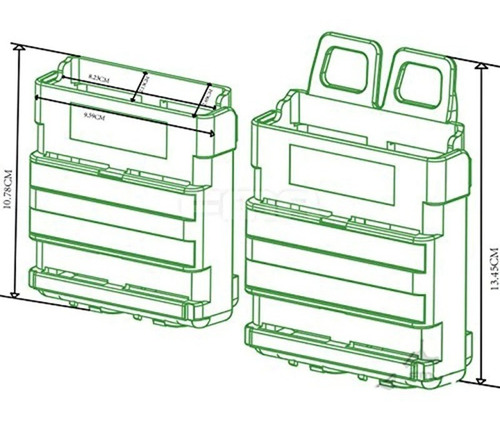 Imagen 9 de 10 de Porta Cargador Doble Fast Mag 223/5.56 Para Sistema Molle