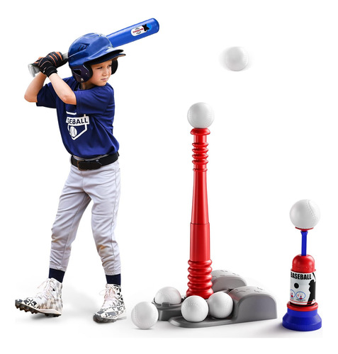 Kit De Béisbol Infantil Con Máquina De Lanzamiento