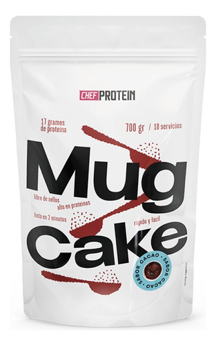 Mug Cake Chef Protein Sabor Cacao 700 Grs. 10 Servicios