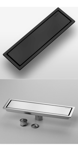 Heaimo 10*60cm Coladera De Acero Inoxidable Invisible Piso Desagüe