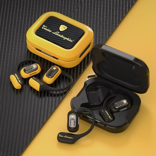 Audífonos Deportivos Bluetooth De Tipo Abierto Lamborghini Negro