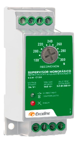 Protector Supervisor Monofasico Exceline 220 Volt