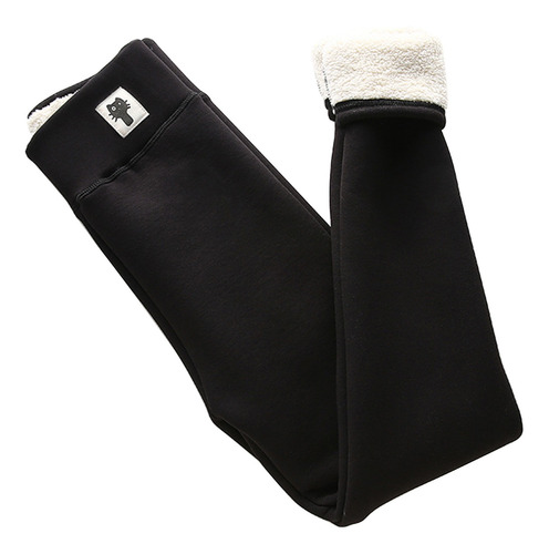 Calça Leggings Cordeiro Preto Cinzento Feminino