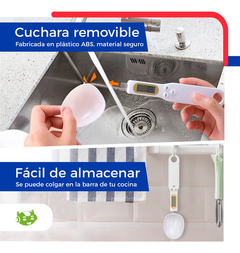 A Cuchara Bascula Medidora Gramera Digital Lcd De Cocina