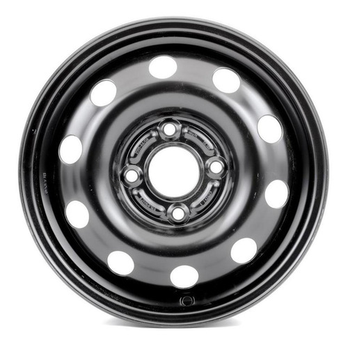 Imagen 2 de 8 de Llanta De Acero 5,5 X 14 (pintada Negra) Ford Ka