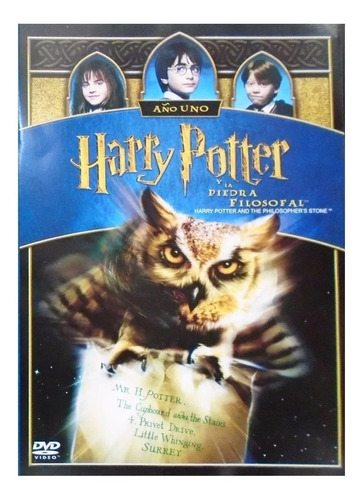 Harry Potter Y La Piedra Filosofal Año 1 Uno Pelicula Dvd