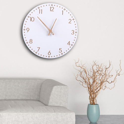 Reloj De Pared De Madera Reloj Decorativo Silencioso Para A
