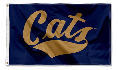 Bandera Con Ojales Grandes De Montana State Bobcats Script C